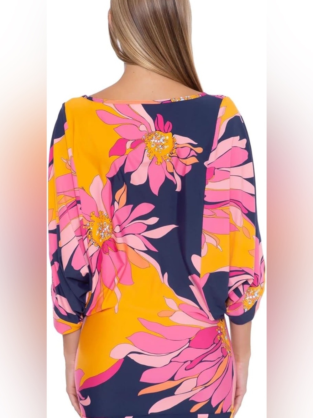 Trina Turk Breeze Floral Swim Tunic Cover Up Size M NWT - Picture 2 of 8